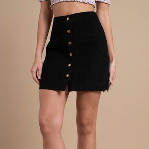H&M soft button-up skirt
